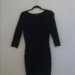 Black long sleeve bodycon dress